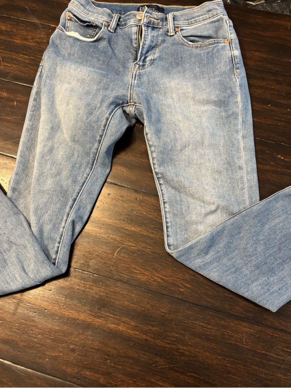 GAP Blue Denim Athletic Slim Jeans soft stitching men’s size 28x30